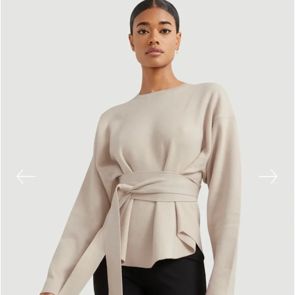 Modern Citizen Women's Olive Green Nara Wrap Sweater - Picture 5 of 8